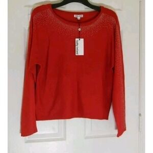 Kathy Ireland Red Sweater with Sparkle Detailing Christmas Holidays Size PXL (2)